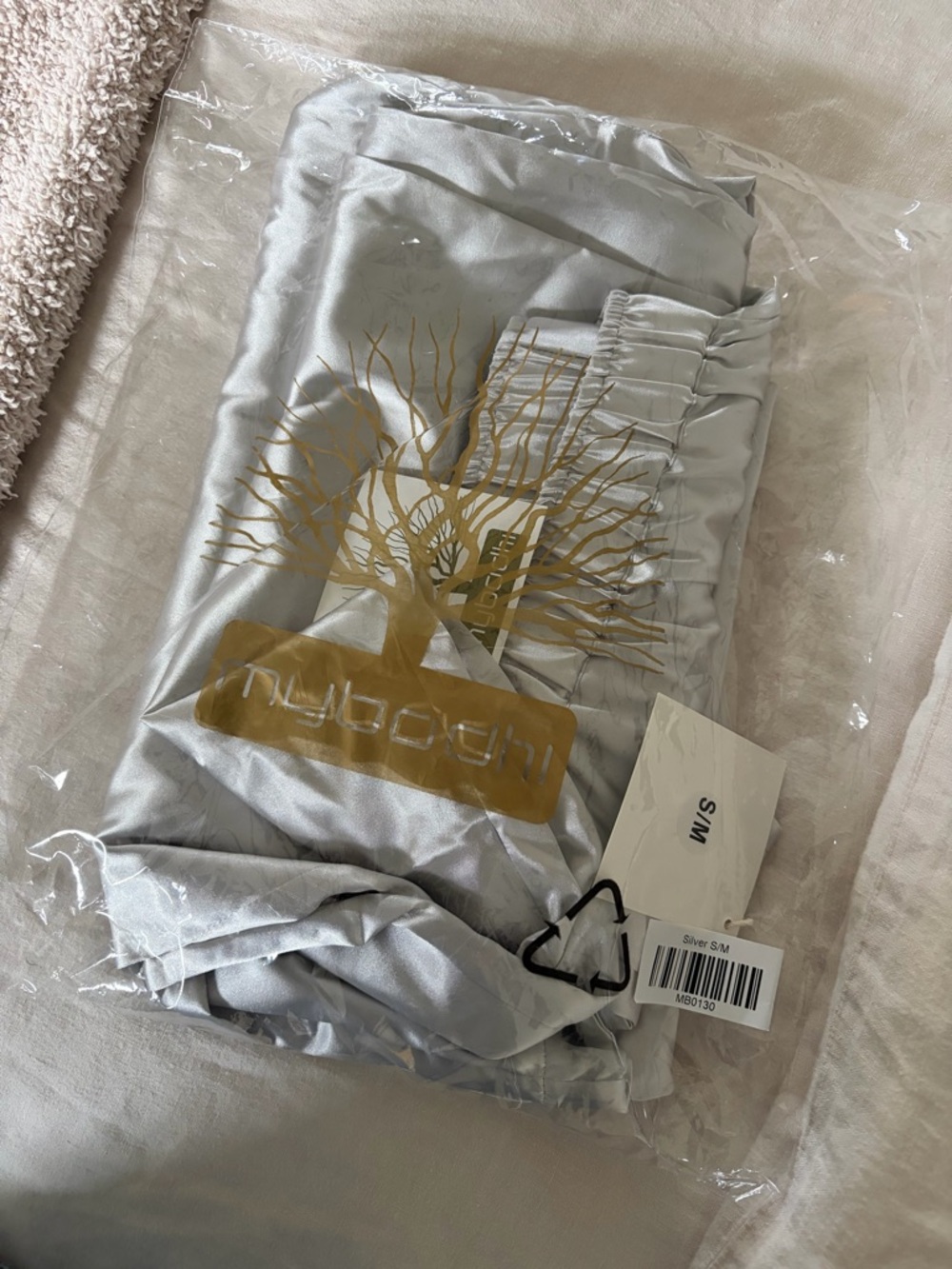 MY-BODHI SILK SATIN SET | SILVER